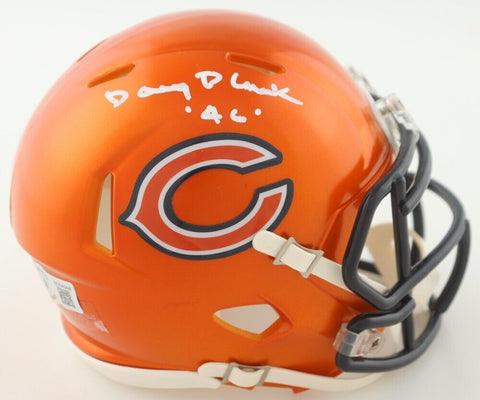Doug Plank Signed Chicago Bears Mini Helmet (Beckett) 1975 Draft Pick Ohio State