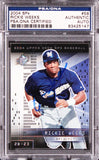 Brewers Rickie Weeks Authentic Signed 2004 SPx #58 Card PSA/DNA Slabbed