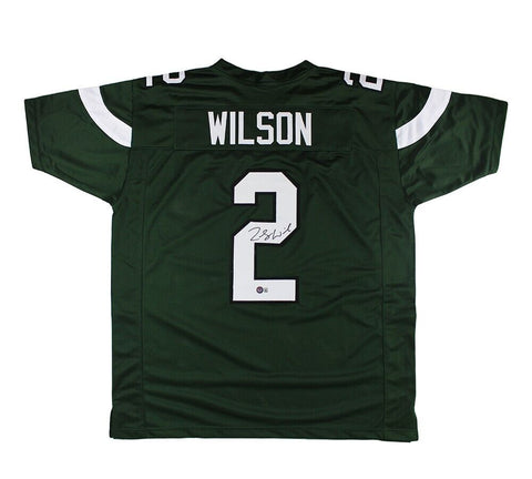 Zach Wilson Signed New York Custom Green Jersey