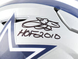 Emmitt Smith Autographed Cowboys F/S Speed Flex Helmet w/HOF - Beckett W Holo