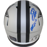Emmitt Smith Autographed Dallas Cowboys Rave Mini Helmet HOF Beckett 53672