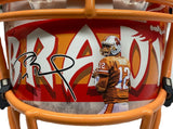 TOM BRADY Autographed Throwback Bucs Custom Visor Authentic Helmet FANATICS