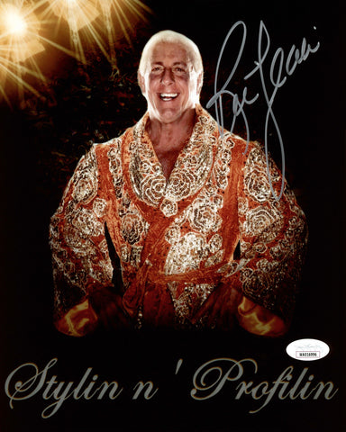 RIC FLAIR AUTOGRAPHED SIGNED 8X10 PHOTO STYLIN N' PROFILIN JSA STOCK #203572