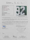 Reggie White Eagles Signed/Autographed Custom Football RARE Jersey JSA LOA 98550