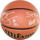 Ralph Sampson Autographed Houston Rockets Wilson Basketball Beckett 59175