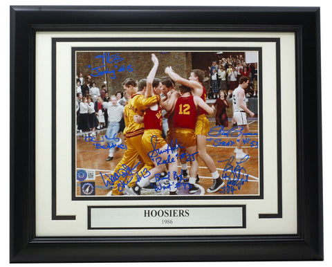 Hoosiers (7) Cast Signed Framed 8x10 Photo BAS LOA AB84199