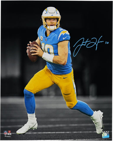 Justin Herbert Los Angeles Chargers Autographed 16" x 20" Spotlight Photograph