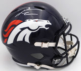 Russell Wilson Autographed Blue Full Size Helmet Broncos Fanatics DQ16478459