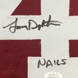 Autographed/Signed Lenny Dykstra Nails Philadelphia Maroon Baseball Jersey JSA C