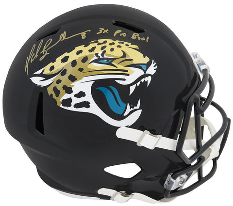 Mark Brunell Signed Jaguars Riddell F/S Speed Rep Helmet w/3x Pro Bowl -(SS COA)