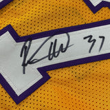 Framed Autographed/Signed Ron Artest 33x42 Los Angeles Yellow Jersey PSA/DNA COA