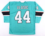 Marc-Edouard Vlasic Signed Sharks Jersey (Beckett COA) San Jose Defenseman