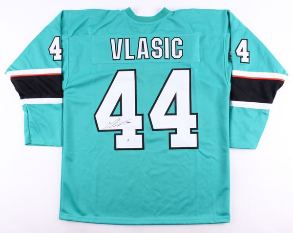 Marc-Edouard Vlasic Signed Sharks Jersey (Beckett COA) San Jose Defenseman