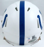 Marshall Faulk Autographed Indianapolis Colts Speed Mini Helmet-Beckett W Holo