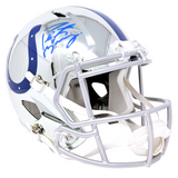 Peyton Manning Indianapolis Colts Signed Riddell Chrome Replica Helmet Fanatics