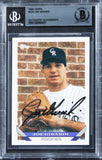 Rockies Joe Girardi Authentic Signed 1993 Topps #425 Card BAS Slabbed