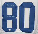 Tony Hill Autographed/Signed Pro Style White XL Jersey SB Champs JSA 33977
