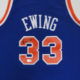 Knicks PATRICK EWING Signed Official Swingman Mitchell & Ness Jersey AUTO - BAS