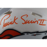 Patrick Surtain Autographed Denver Broncos 24 Alt Mini Helmet Beckett 50784