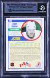 North Stars Larry Murphy Authentic Signed 1990 Score #208 Card BAS Slabbed