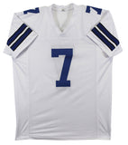 Trevon Diggs Authentic Signed White Pro Style Jersey Autographed BAS Witnessed