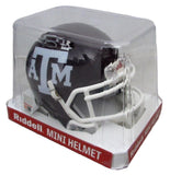 Johnny Manziel Signed/Inscr Texas A&M Aggies Maroon Mini Helmet Beckett 204881