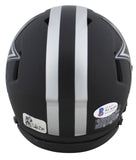 Cowboys Dak Prescott Authentic Signed Eclipse Speed Mini Helmet BAS Witnessed