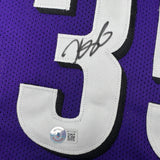 Autographed/Signed Kevin Durant Phoenix Purple Basketball Jersey Beckett BAS COA