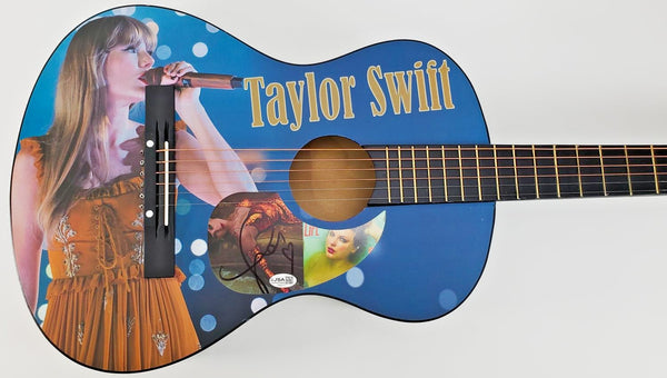 Taylor Swift Signed 38" Acoustic Guitar (JSA) All-Time Champion in Music Awards