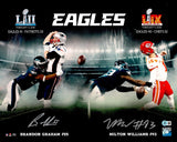BRANDON GRAHAM & MILTON WILLIAMS AUTOGRAPHED 16X20 PHOTO EAGLES BECKETT 239727