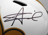 Alvin Kamara Autographed Lunar Eclipse Full Size Helmet Saints Beckett 1W403050