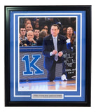 Mike Krzyzewski Signed Framed 16x20 Duke Photo 1000th Win 1-25-15 Steiner