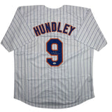 Autographed/Signed Todd Hundley New York Pinstripe Baseball Jersey JSA COA