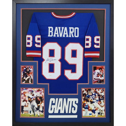 Mark Bavaro Autographed Signed Framed New York Giants Jersey JSA