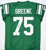 Joe Greene Autographed Green College Style Jersey w/ CHOF- Beckett W Hologram