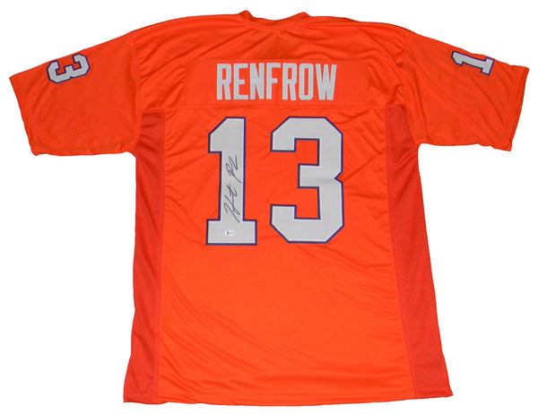HUNTER RENFROW AUTOGRAPHED CLEMSON TIGERS #13 ORANGE JERSEY BECKETT