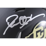 Deion Sanders Autographed Colorado Buffaloes Black Mini Helmet Beckett 49659