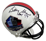 Billy Shaw HOF Signed/Inscribed HOF Logo Mini Football Helmet JSA 213131