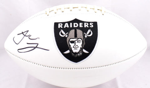 Jakobi Meyers Autographed Las Vegas Raiders Logo Football - Beckett W Hologram