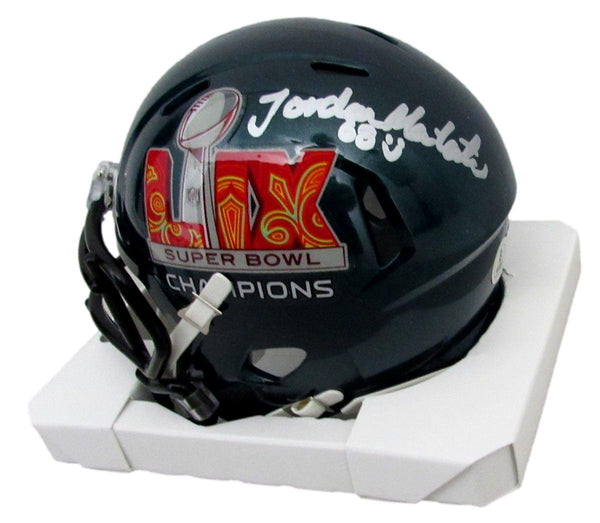 Jordan Mailata Signed Speed SB LIX Champions Mini Helmet Eagles BAS 192858