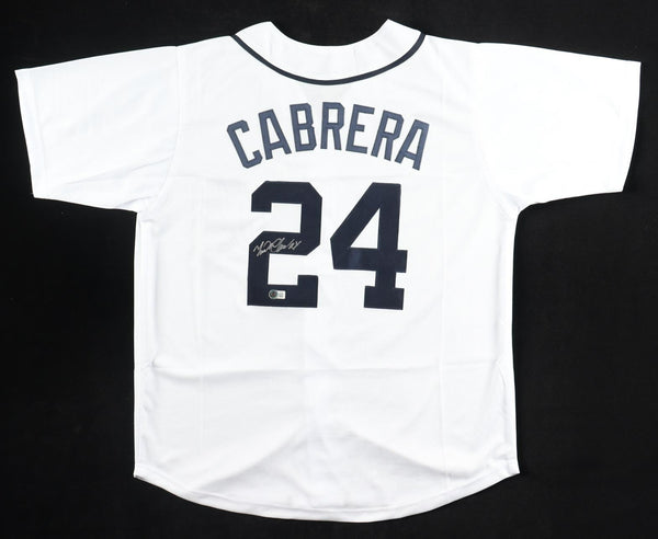 Miguel Cabrera Signed Detroit Tigers Jersey (Beckett) 2012 Triple Crown Winner