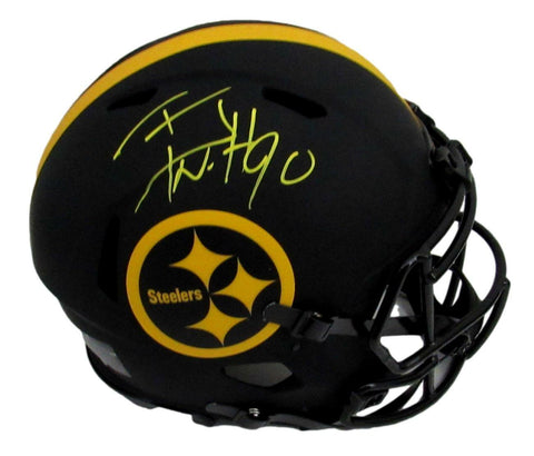 T.J. Watt Signed Steelers Eclipse Authentic Full Size Helmet Beckett156733