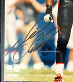 Neil Smith Autographed Denver Broncos (Navy) 8x10 Photo w/ Plaque BAS COA