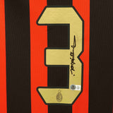 Paolo Maldini Signed AC Milan Home Soccer Jersey #3 with Beckett COA