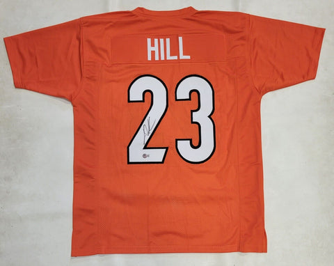 DAXTON "DAX" HILL SIGNED PRO STYLE CUSTOM XL JERSEY WITH BECKETT COA