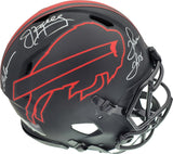 Bills Greats Auto Eclipse Black FS Helmet 3 Sigs Jim Kelly, Thurman Thomas, Reed