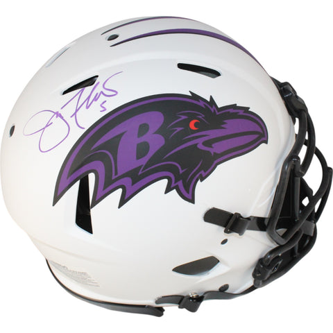Joe Flacco Autographed/Signed Baltimore Ravens Authentic Lunar Helmet JSA 49685