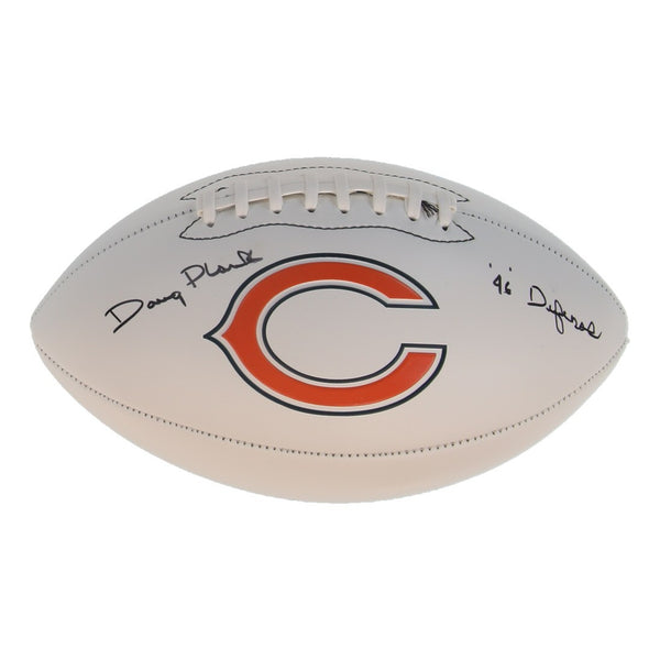 Doug Plank Signed Chicago Bears Logo Football Inscribed "46 Defense" (Schwartz)