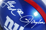 Strahan/Taylor Autographed Giants Mini Helmet WS62660 -Beckett W Hologram *White