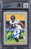 Ravens Ray Lewis Signed 2006 Topps Turkey Red #310 Card Auto Gem 10! BAS Slabbed